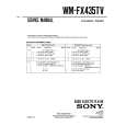 SONY WM-FX435TV Manual de Servicio