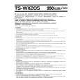 PIONEER TS-WX205 Manual de Usuario
