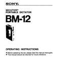 SONY BM-12 Manual de Usuario