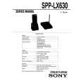 SONY SPPLX630 Manual de Servicio SONY SPPLX630 Manual de Servicio