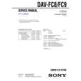 SONY DAV-FC9 Manual de Servicio