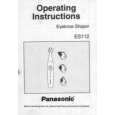 PANASONIC ES112P Manual de Usuario