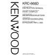 KENWOOD KRC-868D Manual de Usuario