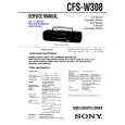 SONY CFS-W308 Manual de Servicio