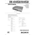 SONY XM-404QX Manual de Usuario