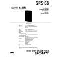 SONY SRS68 Manual de Servicio