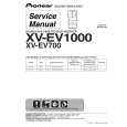 PIONEER XV-EV700/DDXJ/RA Manual de Servicio