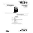 SONY WM-3040 Manual de Servicio