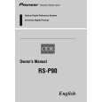 PIONEER RS-P90 Manual de Usuario