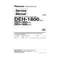 PIONEER DEH-1800 Manual de Servicio
