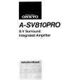 ONKYO A-SV810PRO Manual de Usuario