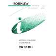 ROSENLEW RW3530I Manual de Usuario