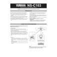 YAMAHA NS-C103 Manual de Usuario