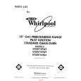 WHIRLPOOL SF3007SRW2 Catálogo de piezas