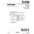 SONY TC-D709 Manual de Servicio