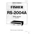 FISHER RS2004A Manual de Servicio
