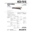 SONY HCD-FX10 Manual de Servicio