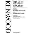 KENWOOD M40 MIDI Manual de Usuario