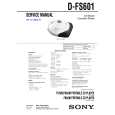 SONY DFS601 Manual de Servicio