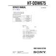 SONY HTDDW675 Manual de Servicio