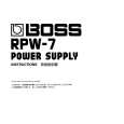 BOSS RPW-7 Manual de Usuario
