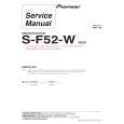 PIONEER S-F52-W/SXTW/EW5 Manual de Servicio