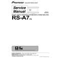 PIONEER RS-A7/EW5 Manual de Servicio