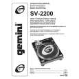 GEMINI SV-2200 Manual de Usuario