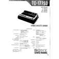 SONY TC-177SD Manual de Servicio