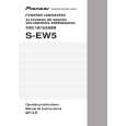 PIONEER S-EW5/DDFXTW Manual de Usuario