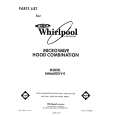 WHIRLPOOL MH6600XV0 Catálogo de piezas