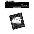 SHARP JX720 Manual de Usuario