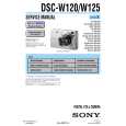 SONY DSC-W120 LEVEL2 Manual de Servicio