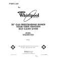 WHIRLPOOL SF365BEWW3 Catálogo de piezas