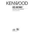 KENWOOD XD981MD Manual de Usuario