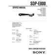 SONY SDPE800 Manual de Servicio