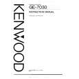 KENWOOD GE7030 Manual de Usuario