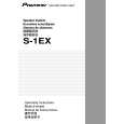 PIONEER S-1EX/XTW1/E Manual de Usuario