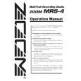 ZOOM MRS-4 Manual de Usuario