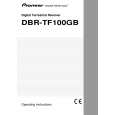 PIONEER DBR-TF100GB/NVXK Manual de Usuario