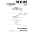 SONY AVD-S500ES Manual de Servicio