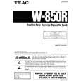 TEAC W850R Manual de Usuario