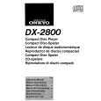 ONKYO DX-2800 Manual de Usuario