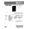 SONY WMBF25 Manual de Servicio