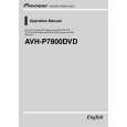 PIONEER AVH-P7800DVD Manual de Usuario