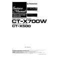 PIONEER CT-X700W Manual de Servicio
