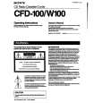 SONY CFD-W100 Manual de Usuario