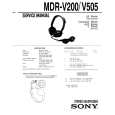 SONY MDR-V505 Manual de Servicio