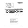 TEAC DC-D1800 Manual de Servicio