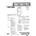 SONY WMF200 Manual de Servicio